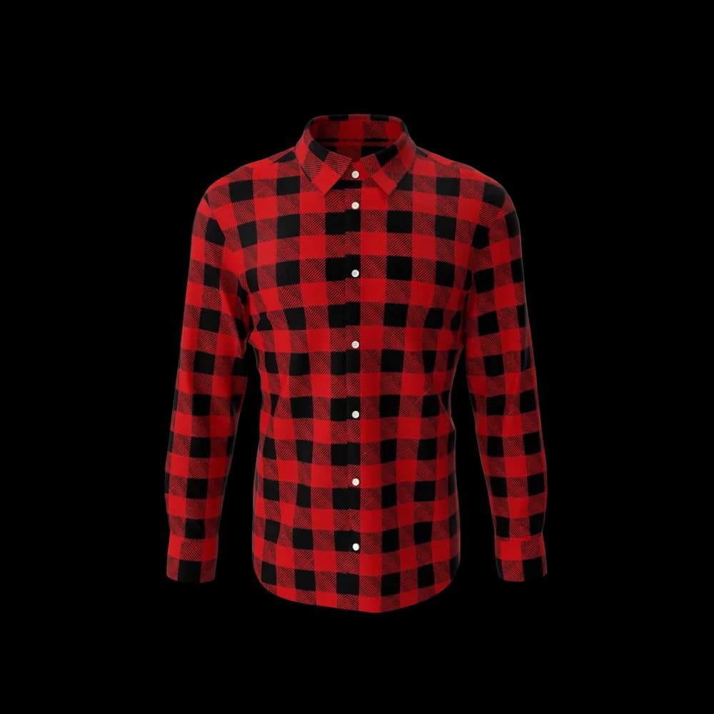 Camisa Hombre Escocesa Manga Larga