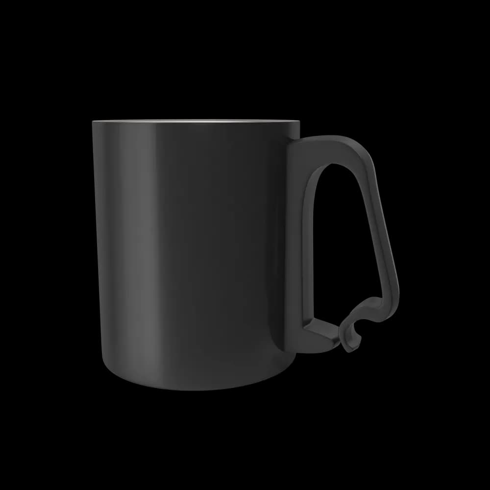 Taza de Aluminio Negra