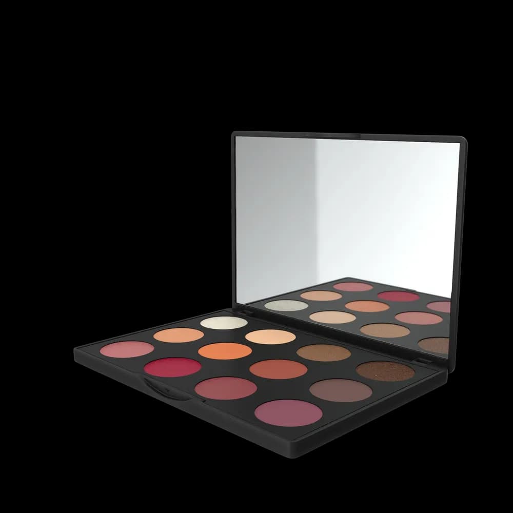 Paleta de Sombras com Espelho 12 Cores