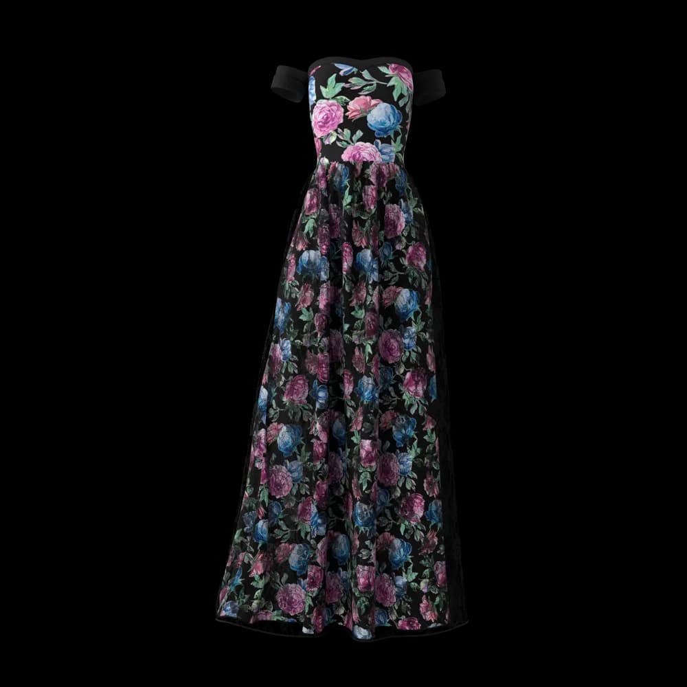 Vestido de Festa Longo Preto