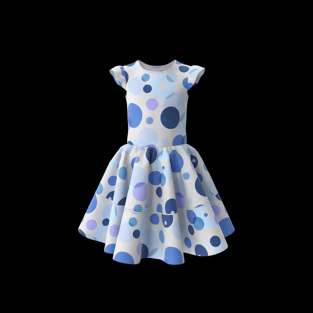 Vestido Rodado Azul